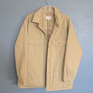 BP Quilted Men's Beige Shirt Jacket